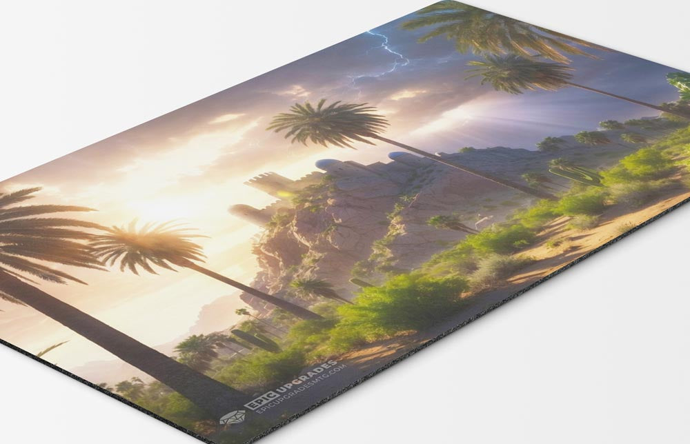 Abzan Triome Playmat – 24x14 Magic: The Gathering MTG Card Mat with Land-Inspired Artwork