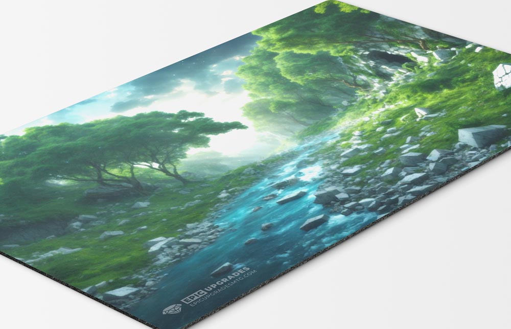 Bant Triome Playmat – 24x14 Magic: The Gathering MTG Card Mat with Land-Inspired Artwork