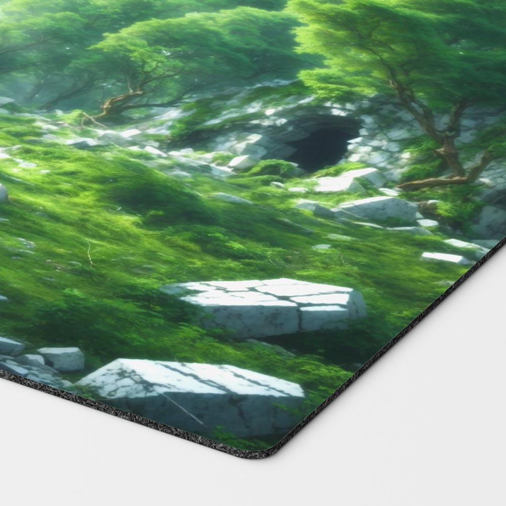 Bant Triome Playmat – 24x14 Magic: The Gathering MTG Card Mat with Land-Inspired Artwork