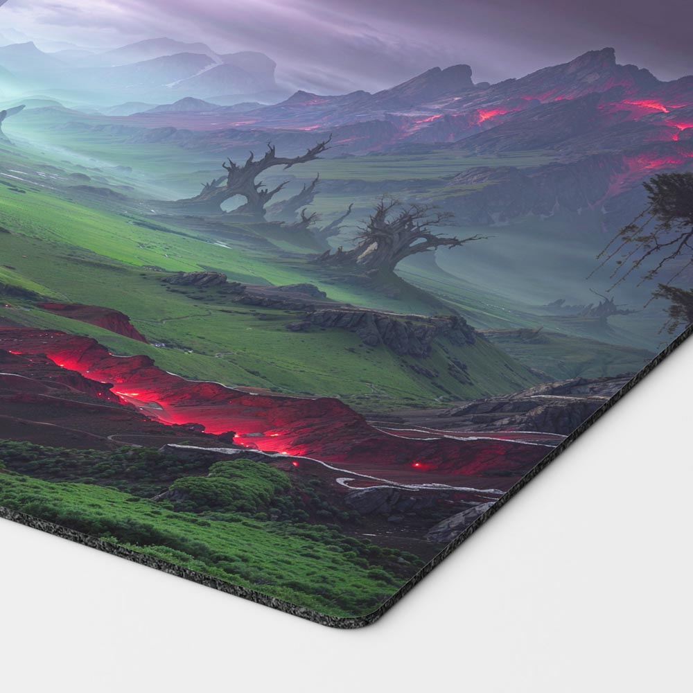 Jund Triome Playmat – 24x14 Magic: The Gathering MTG Card Mat with Land-Inspired Artwork