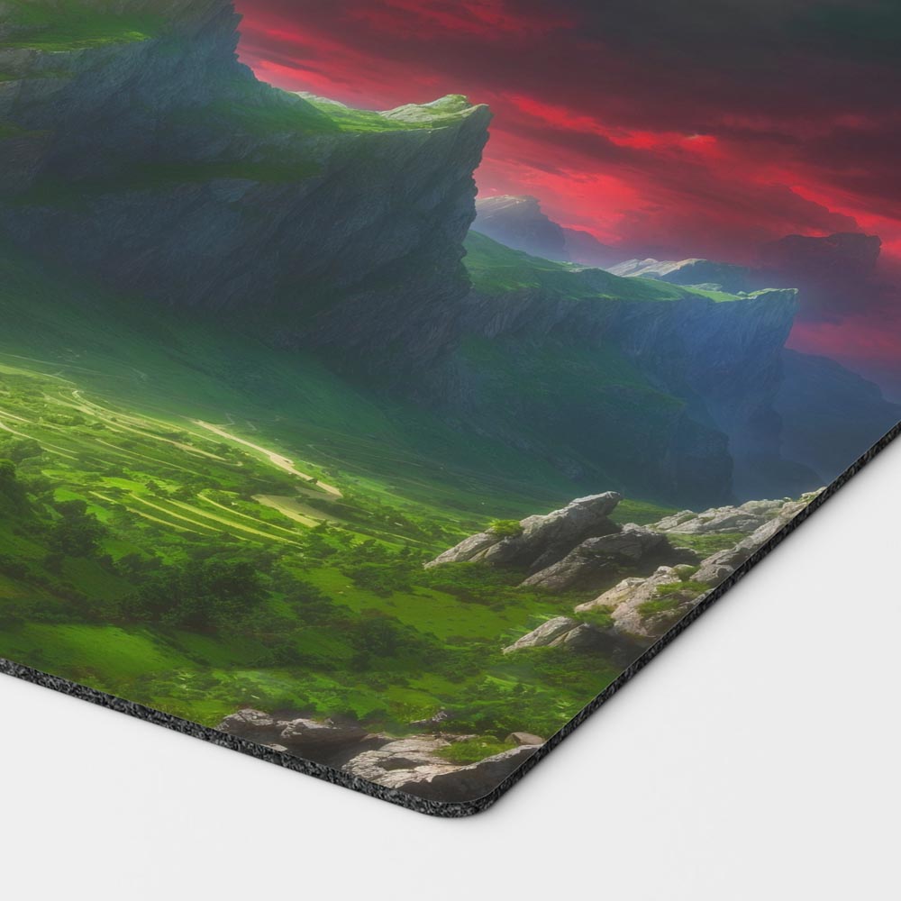 Naya Triome Playmat – 24x14 Magic: The Gathering MTG Card Mat with Land-Inspired Artwork