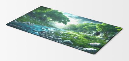 Bant Triome Playmat – 24x14 Magic: The Gathering MTG Card Mat with Land-Inspired Artwork