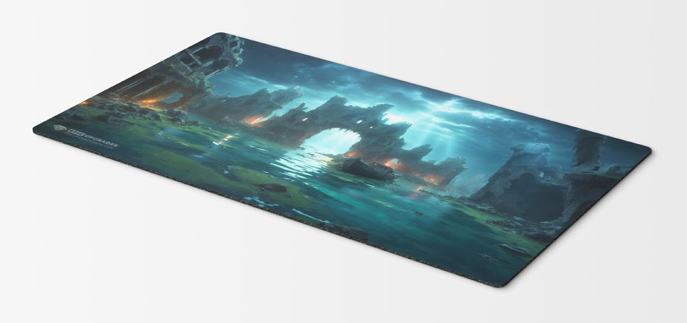 Esper Triome Playmat – 24x14 Magic: The Gathering MTG Card Mat with Land-Inspired Artwork