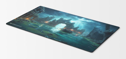 Esper Triome Playmat – 24x14 Magic: The Gathering MTG Card Mat with Land-Inspired Artwork