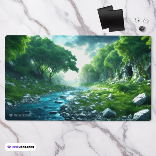 Bant Triome Playmat – 24x14 Magic: The Gathering MTG Card Mat with Land-Inspired Artwork