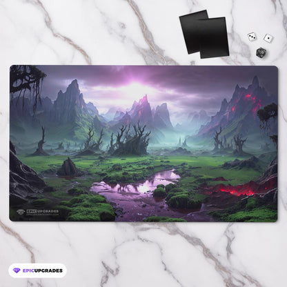 Jund Triome Playmat – 24x14 Magic: The Gathering MTG Card Mat with Land-Inspired Artwork