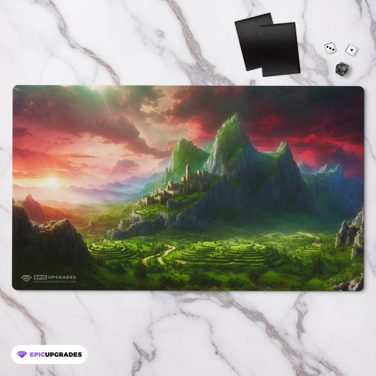 Naya Triome Playmat – 24x14 Magic: The Gathering MTG Card Mat with Land-Inspired Artwork