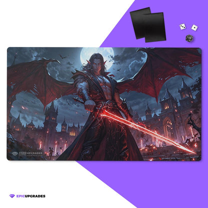 vampire playmat for magic the gathering players. 24" x 14" tribal card mat for commander EDH